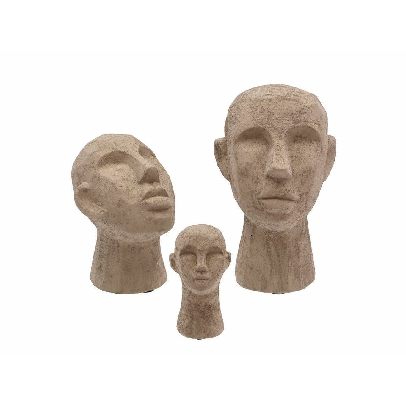 Testa di figura della collezione Villa 16 x 18 x 23 cm, grigio/marrone