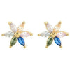 Vincent Aura Iridescence Gold Plated Earrings