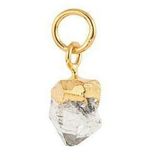 Vincent Monthly Stone Pendant April Herkimer Diamond Gold Belated