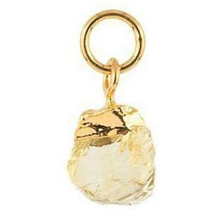 Vincent Monthly Stone Pendant November Citrine Gold Plated
