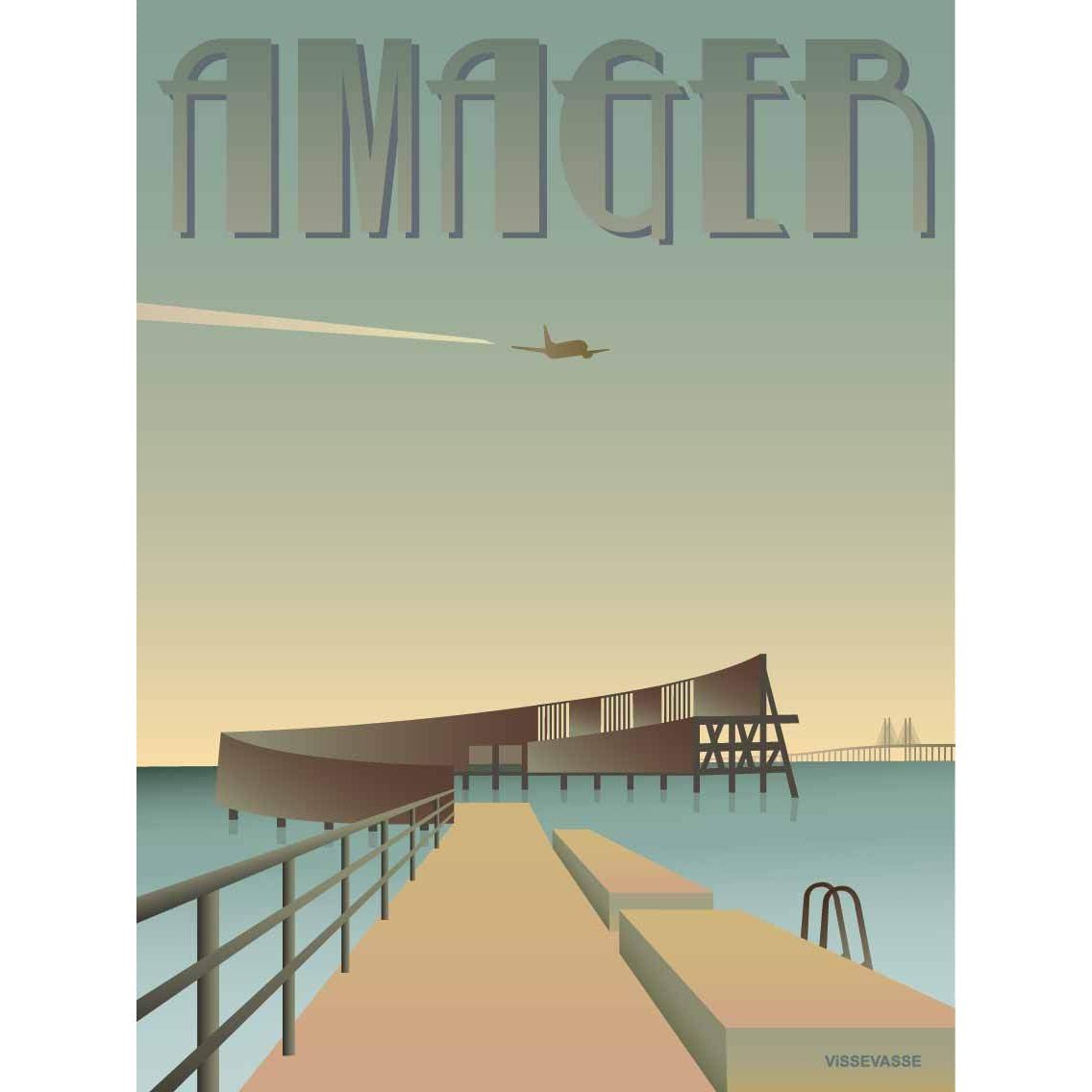 Vissevasse Amager The Snail Poster, 15 X21 Cm