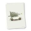 Vissevasse Weihnachtsbaum & kleines Auto Grußkarte, 10,5x15cm