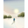 Vissevasse Affiche de ski de cross-country, 50x70 cm