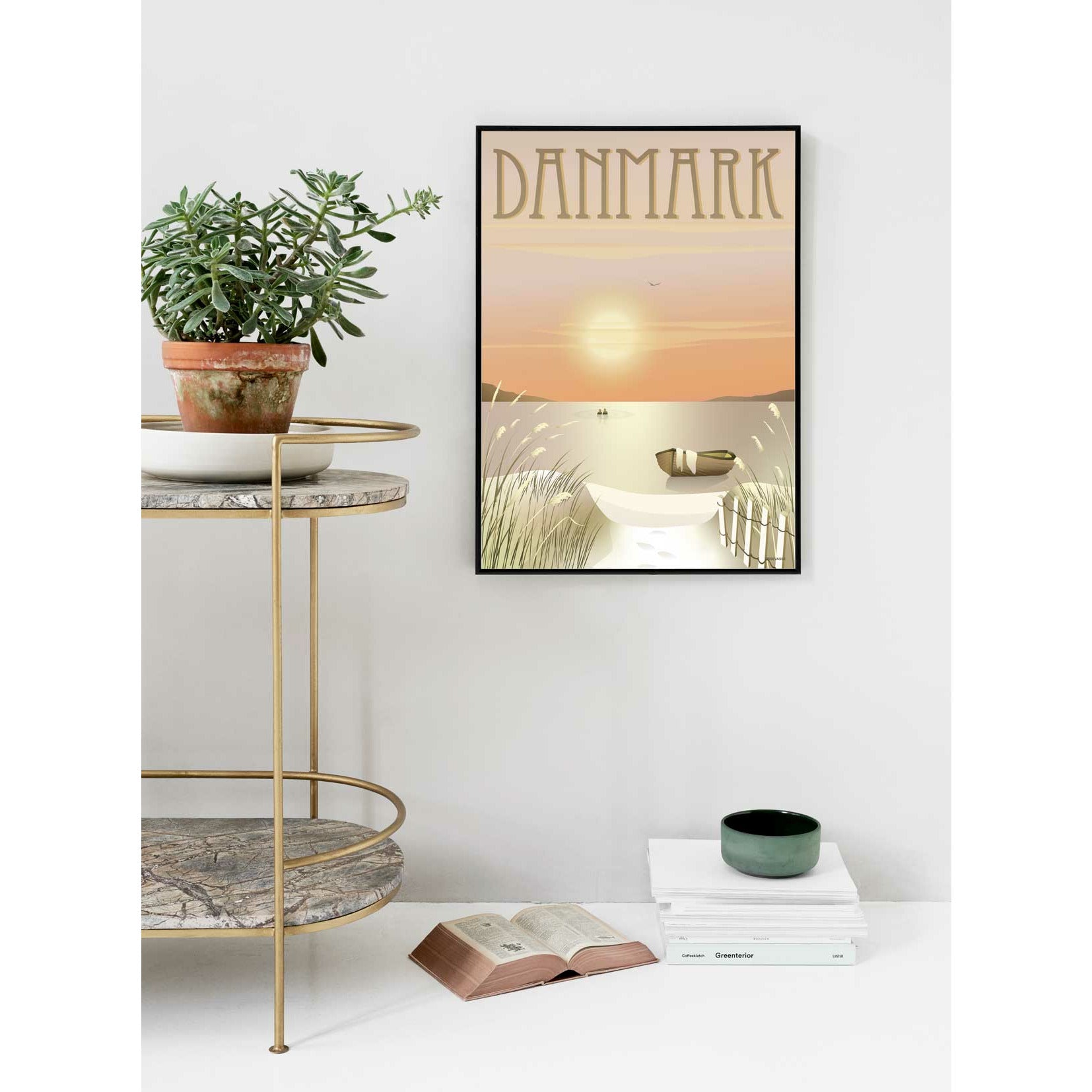Vissevasse Denemarken Dune Poster, 15x21cm