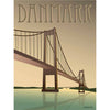Vissevasse Tanska Lillebælt Bridge -juliste, 50 x70 cm