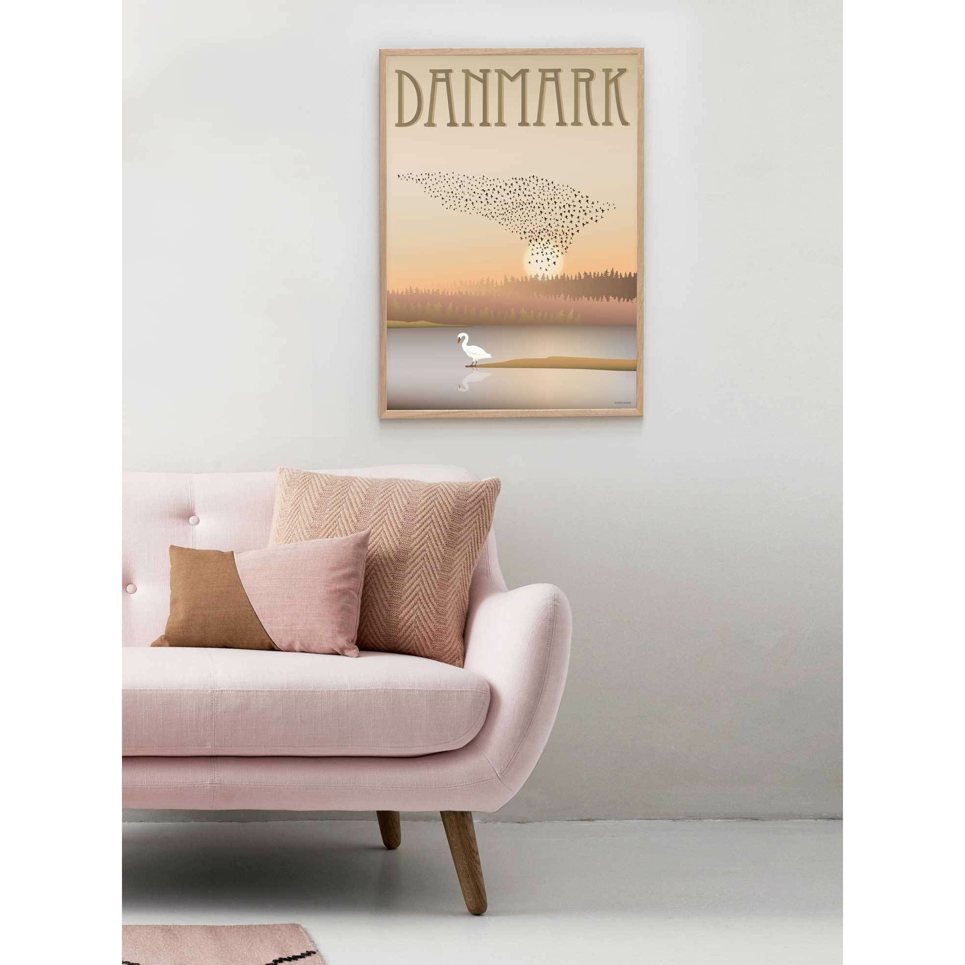 Vissevasse Dänemark Schwarze Sonne Poster, 50 X70 Cm