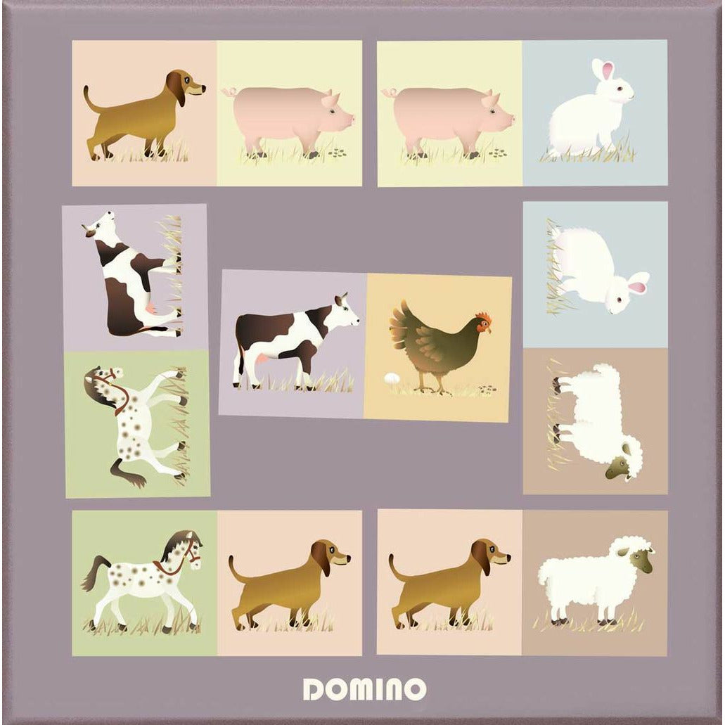 Vissevasse Domino met dieren