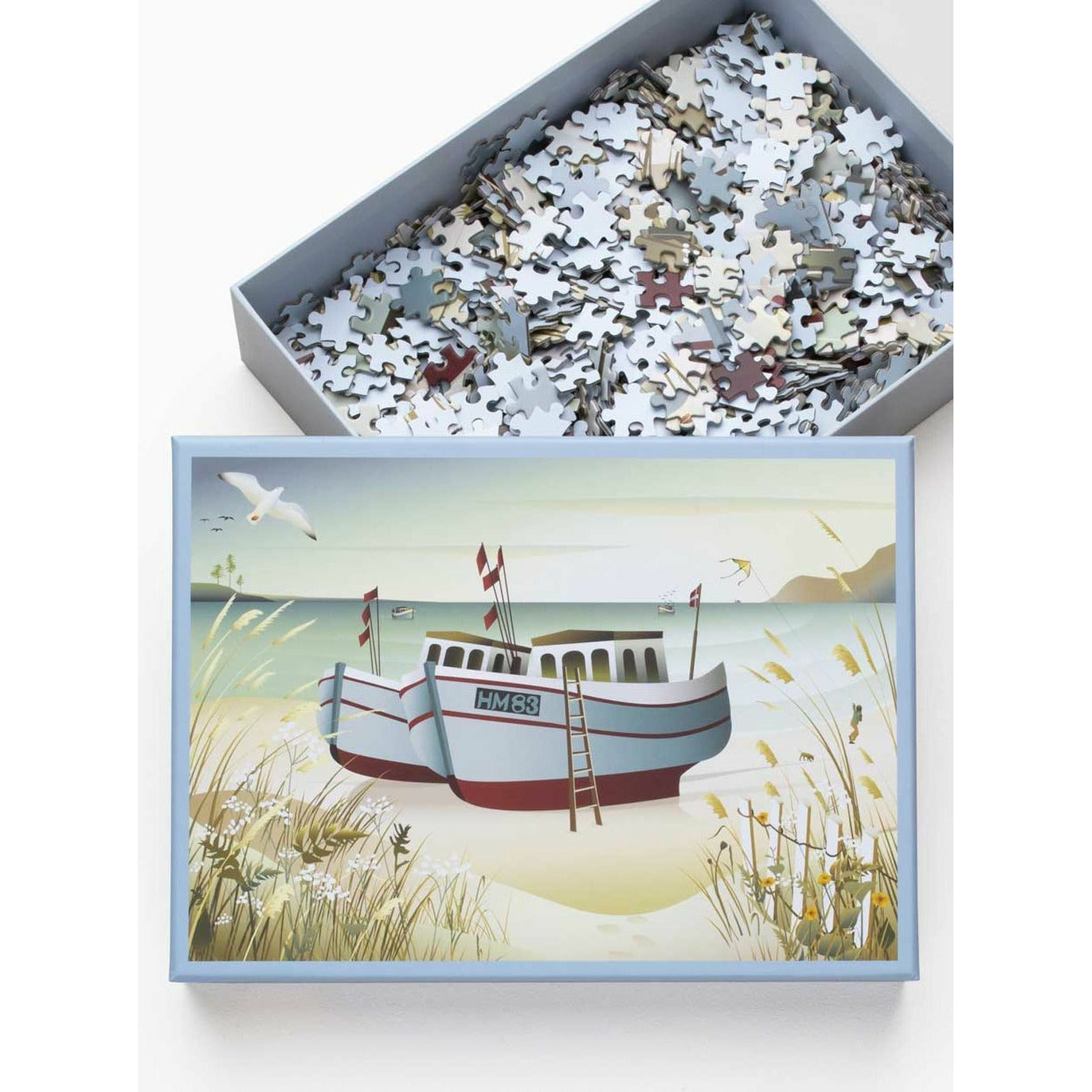 Vissevasse Vissersboten puzzels met 1000 stuks