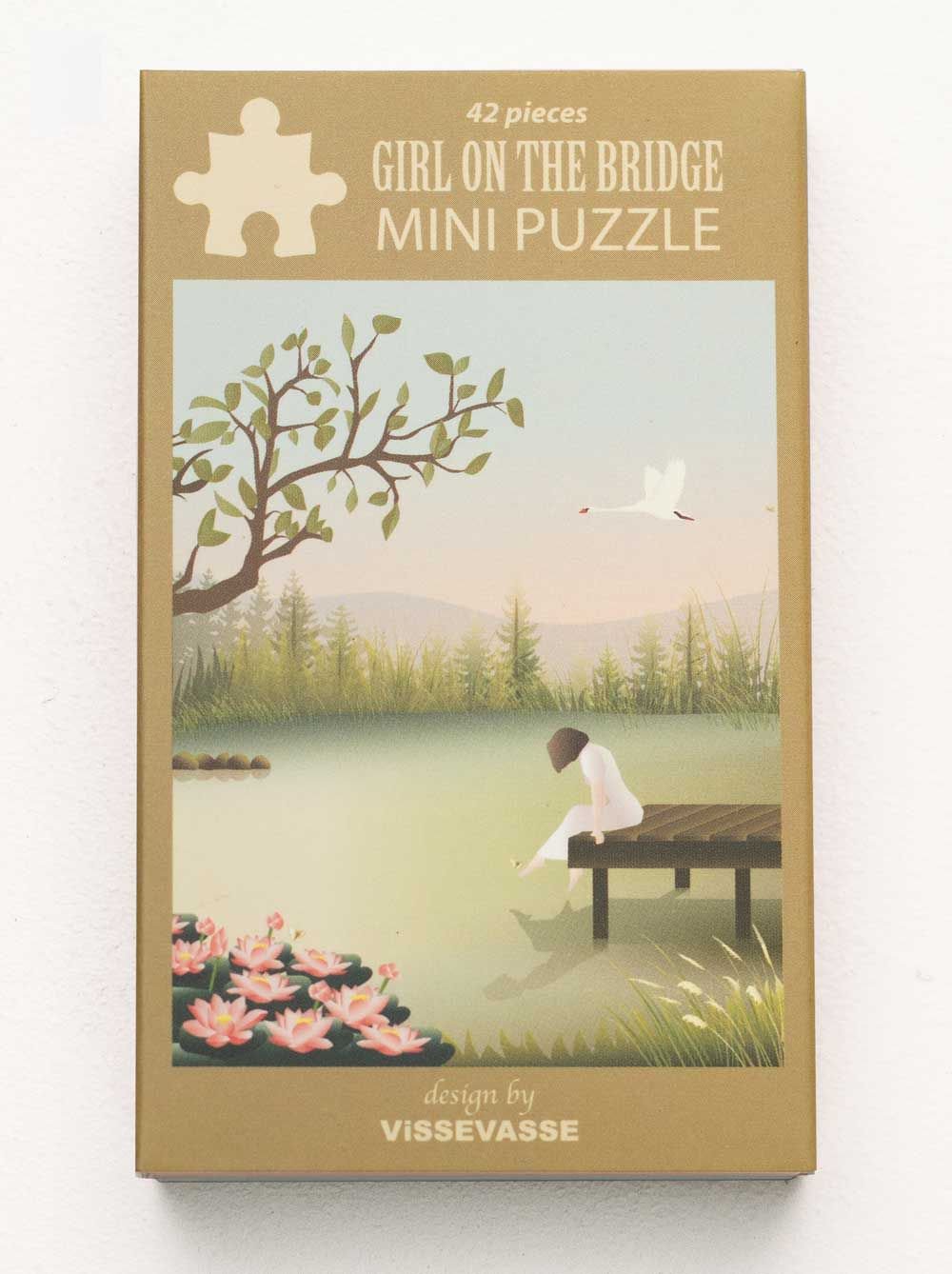 Vissevasse Meisje op de brug mini -puzzel