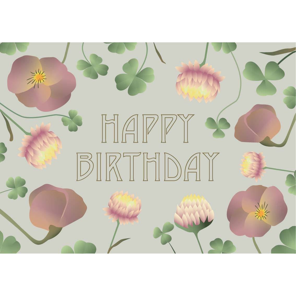 Vissevasse Happy Birthday Greeting Card, 10,5x15cm