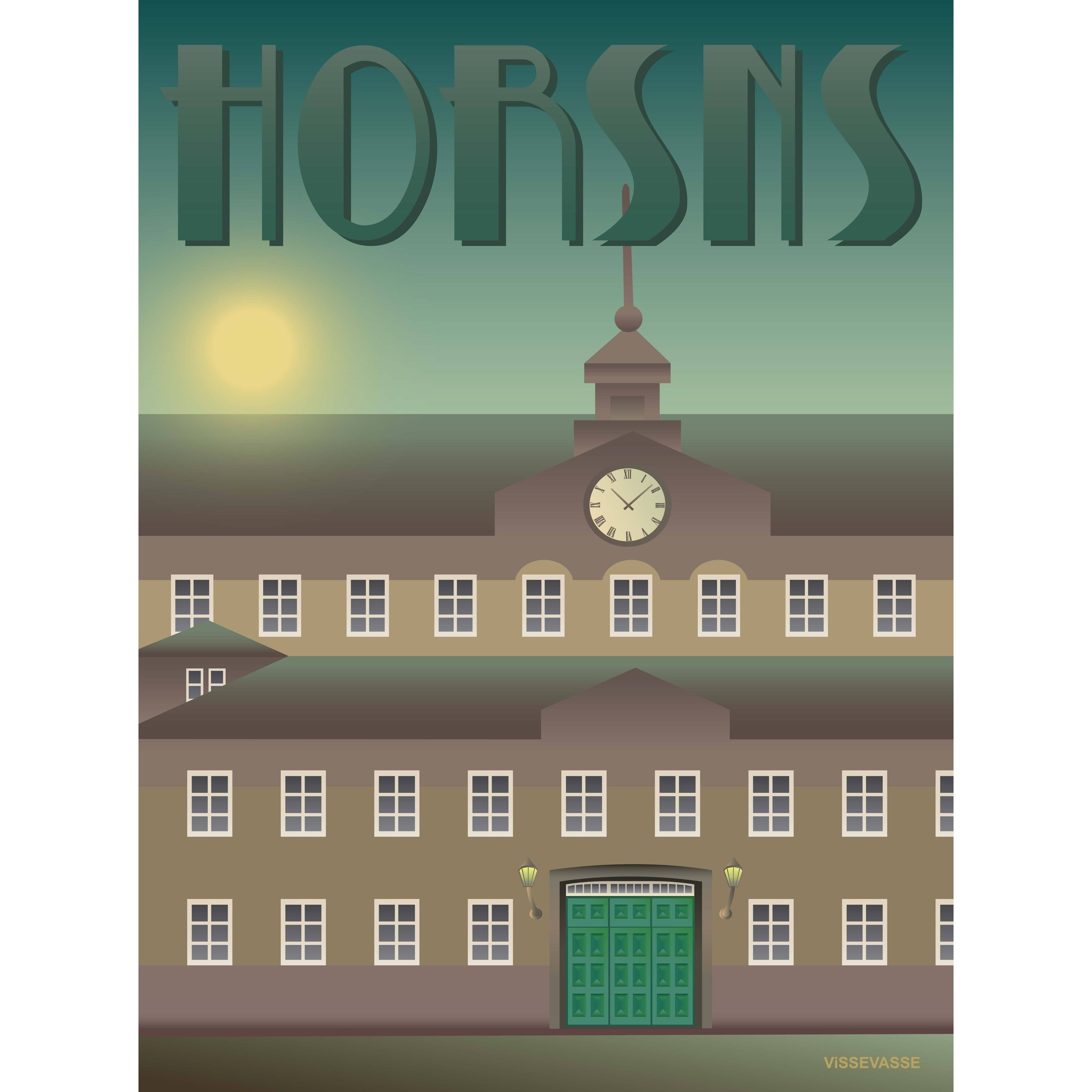 Vissevasse Horsens Poster de la prisión, 15 x21 cm