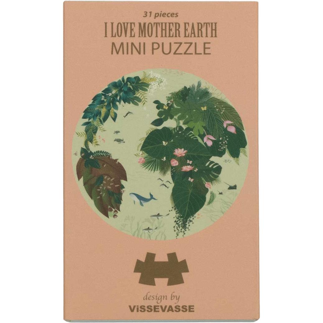 Vissevasse Jeg elsker Mother Earth Mini Puzzle