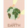 Vissevasse Ik hou van Mother Earth Poster, 30 x40 cm