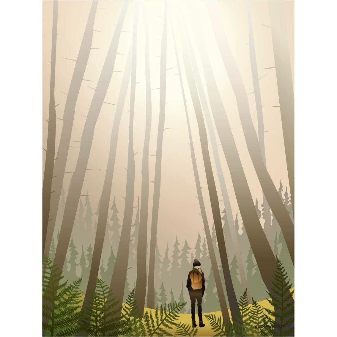 Vissevasse Into The Woods Poster, 50 X70 cm
