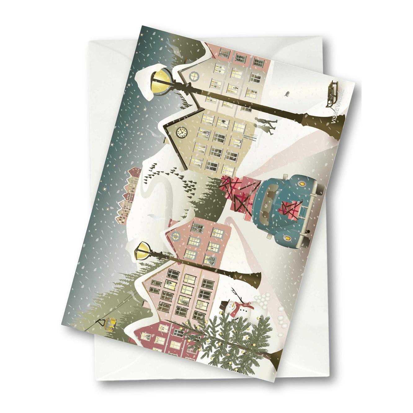 Vissevasse Let It Snow Greeting Card, 10,5x15cm