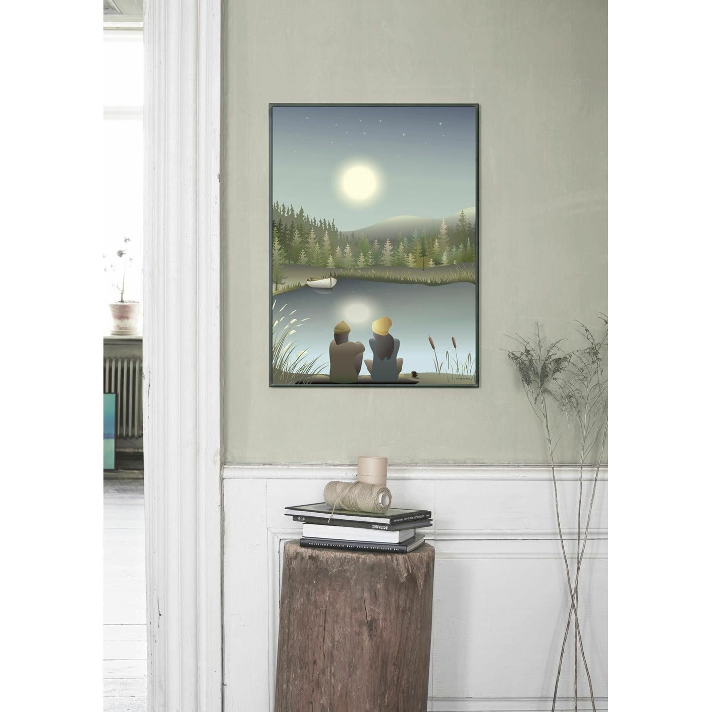 Vissevasse Måneskin med din plakat, 15x21 cm