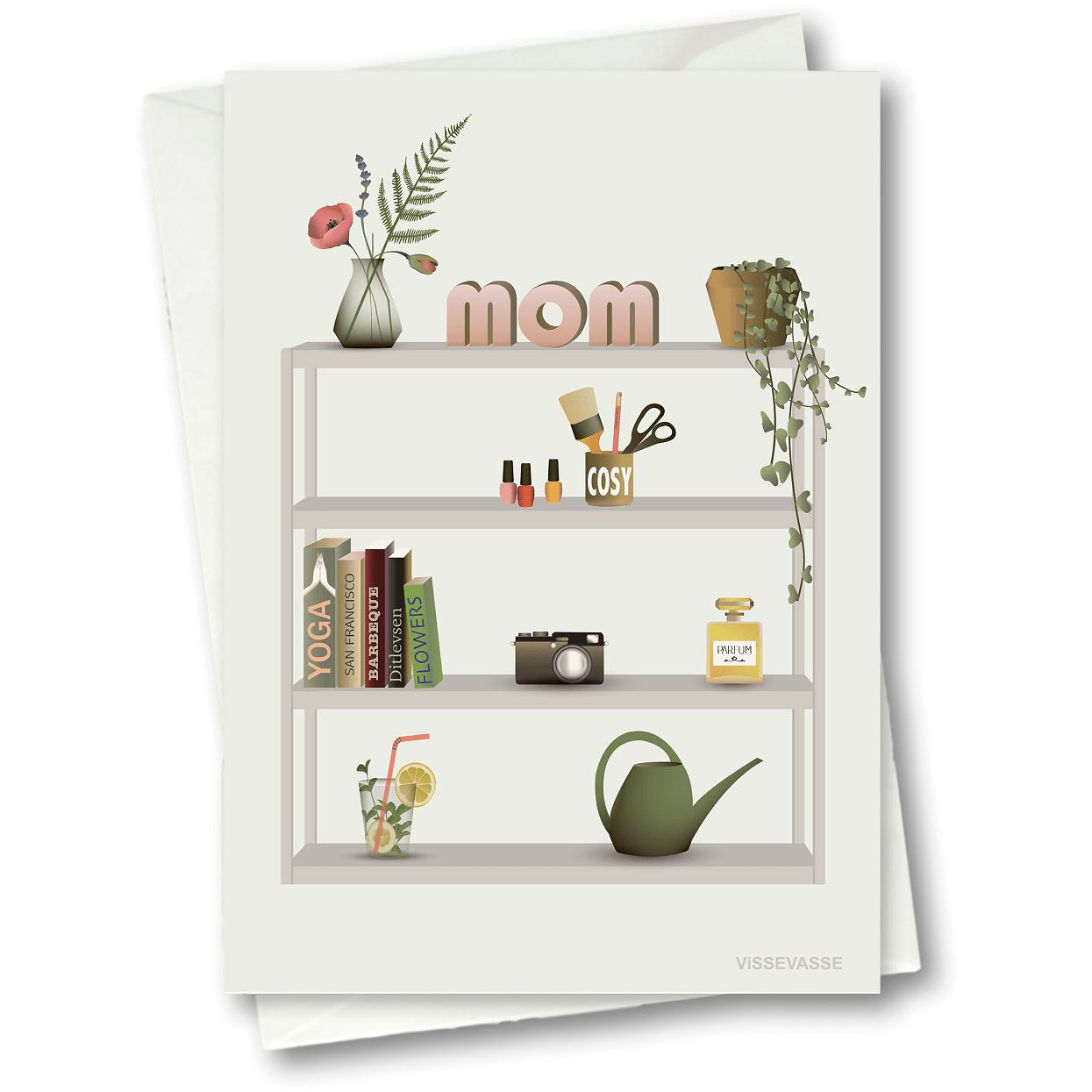 Vissevasse Carte de voeux des favoris de la mère, 15 x21 cm