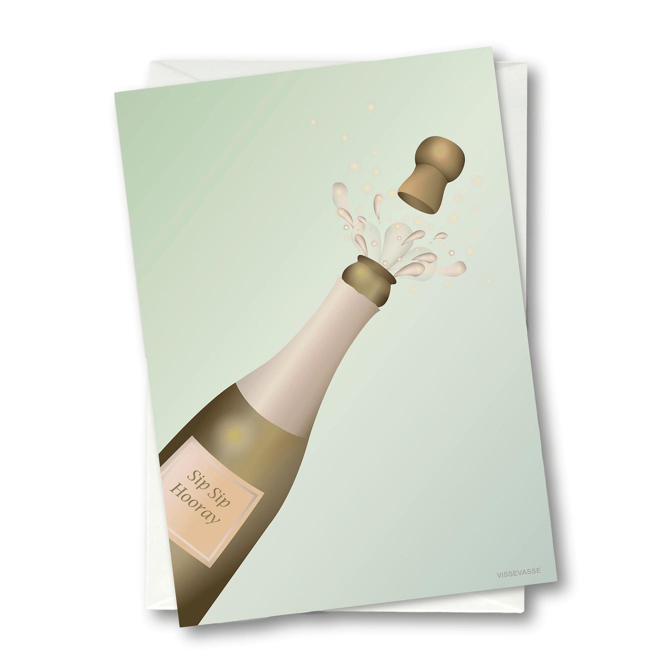 Vissevasse Carte de vœux Cheers, 10,5 x15 cm