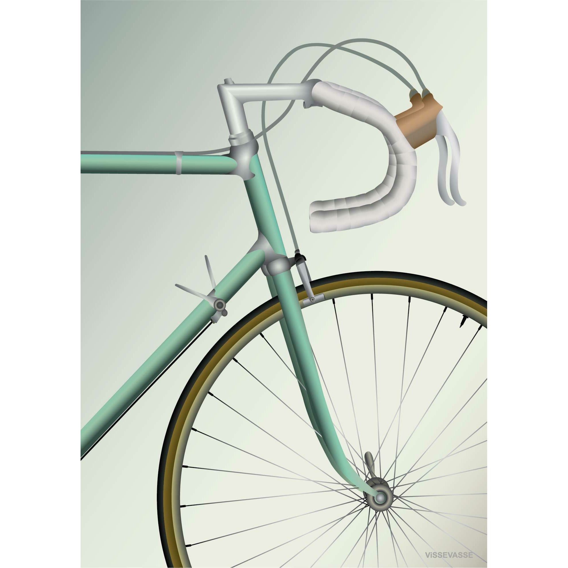 Vissevasse Affiche de vélo de route, 70 x100 cm