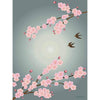Vissevasse Sakura plakat, 15 x21 cm