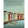 Vissevasse瑞典群岛海报，30 x40厘米