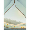 Vissevasse Tent met uitzichtposter, 15 x21 cm