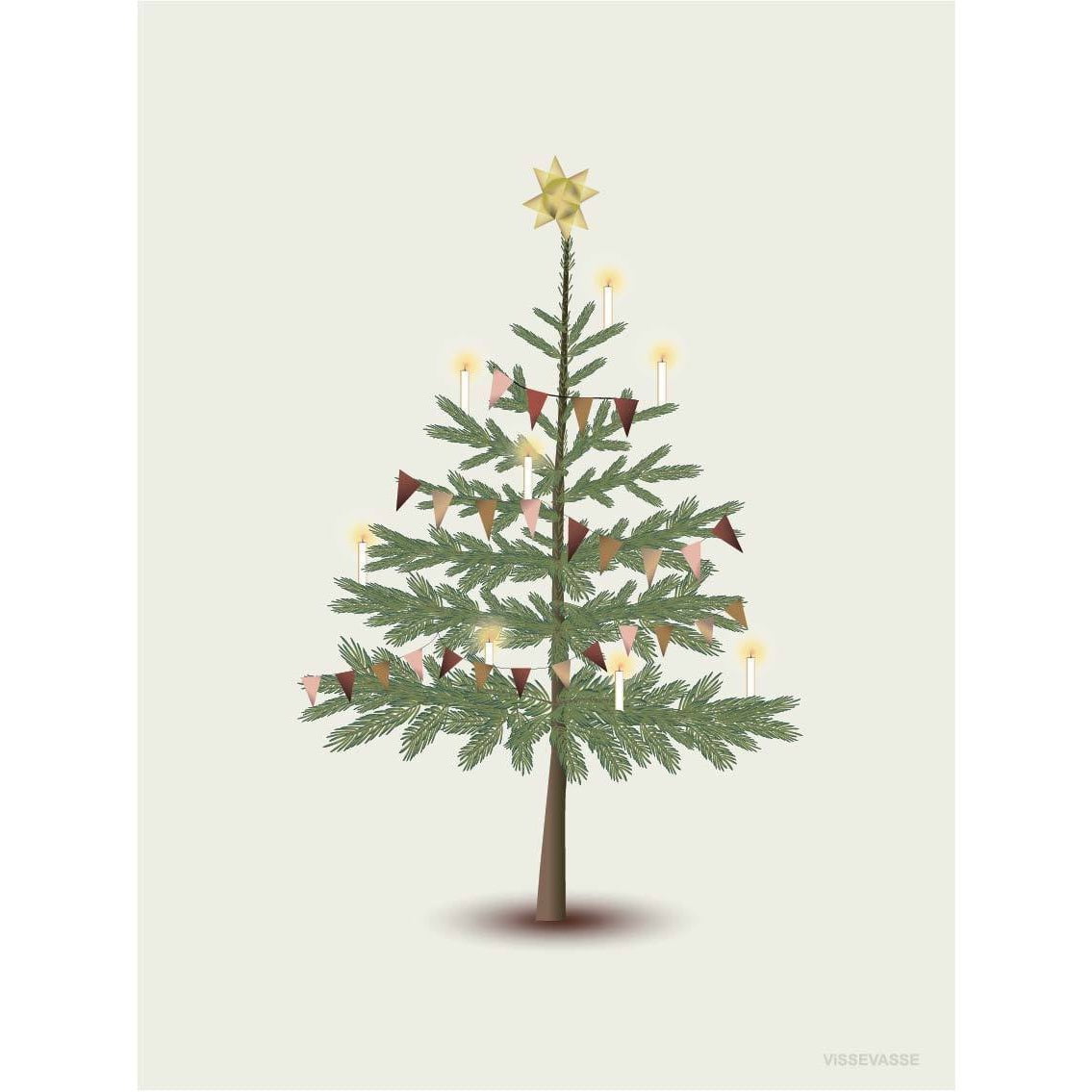Vissevasse Der Weihnachtsbaum Grußkarte, 10,5x15cm