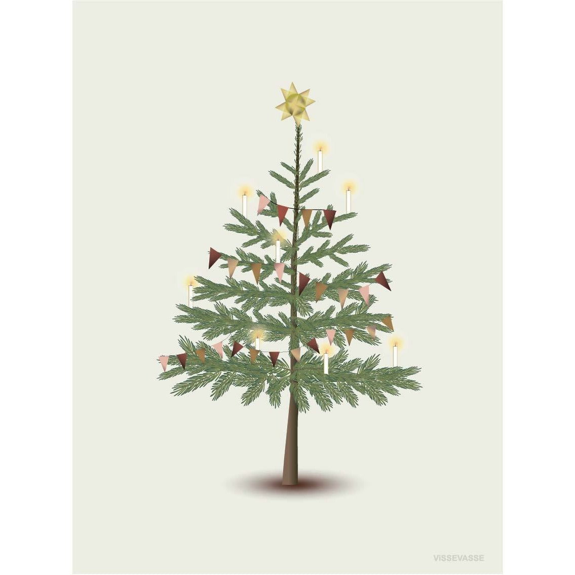 Vissevasse The Christmas Tree Poster, 30 X40 Cm