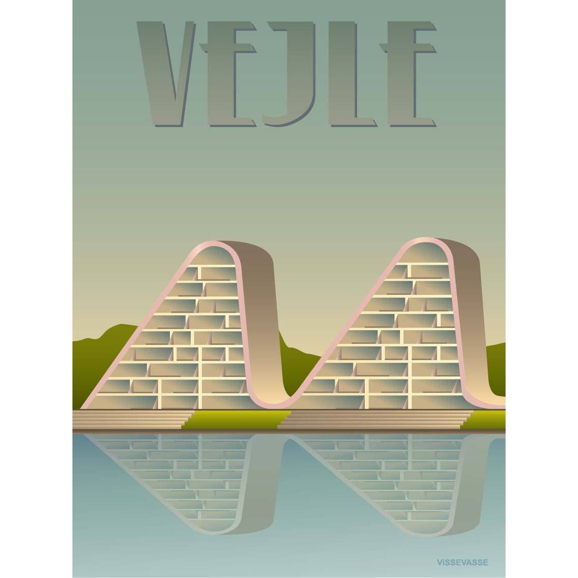 Vissevasse Vejle Wave海报，15 x21 cm