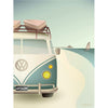 Vissevasse VW Camper -juliste, 30 x40 cm