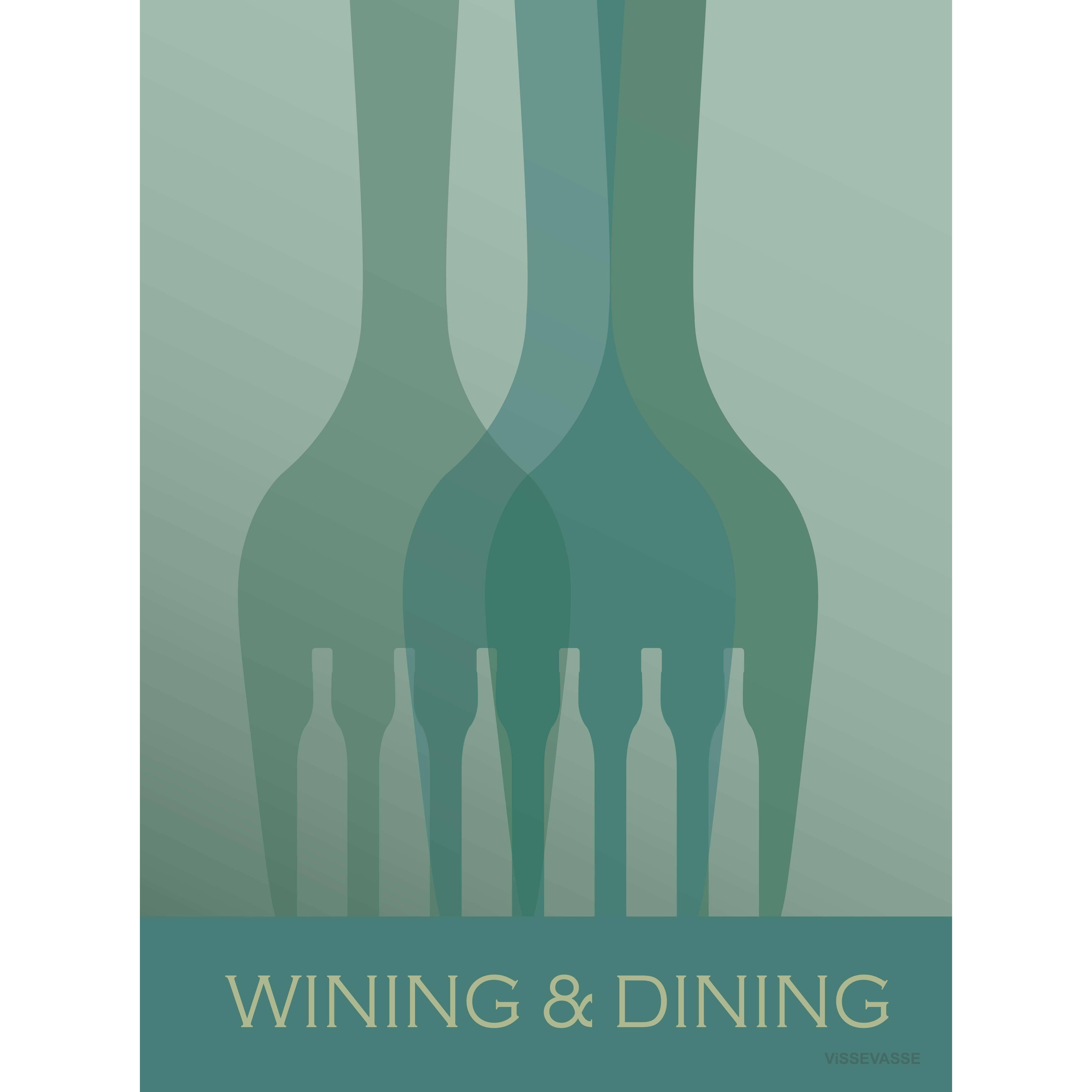 Vissevasse Wining & Dining Poster, 50 X70 Cm