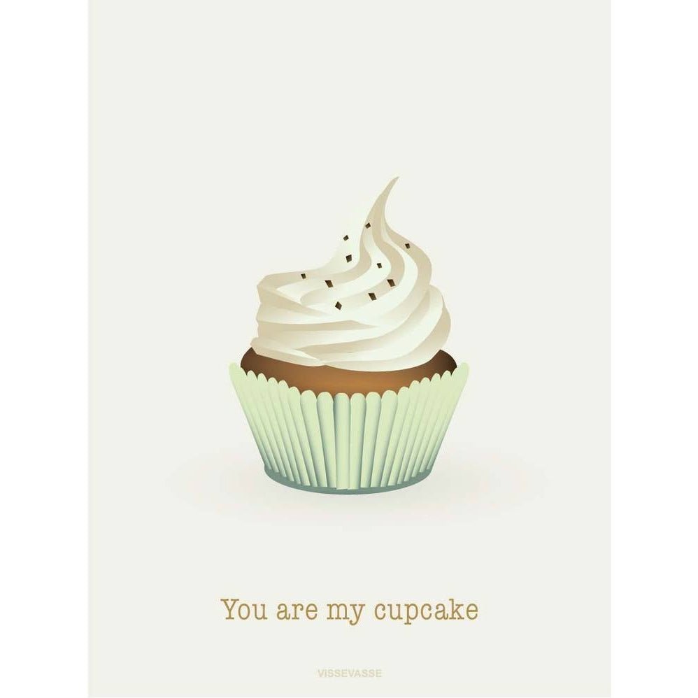 Vissevasse eres mi tarjeta de felicitación de cupcake, 10,5x15 cm