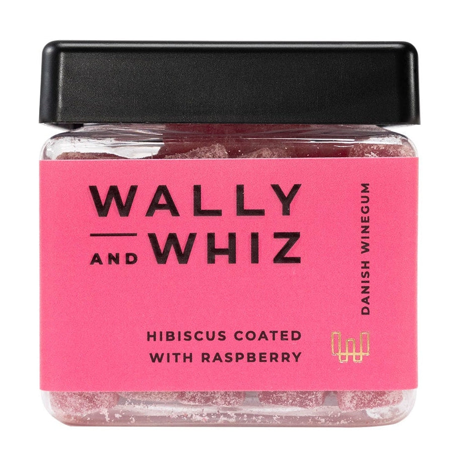 Wally And Whiz Vin gummi terning, hibiscus med hindbær, 140 g