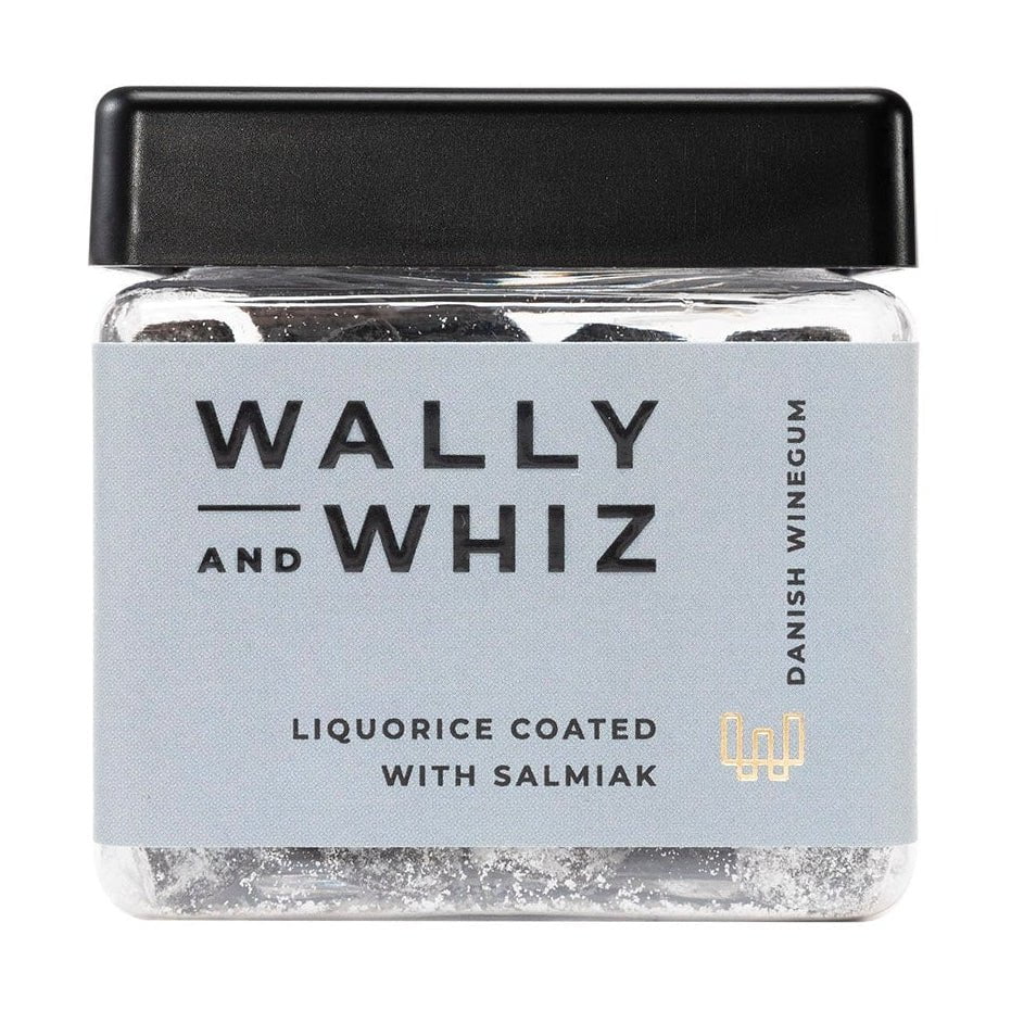 Wally And Whiz Vin gummi terning, lakrids med Salmiak, 140 g
