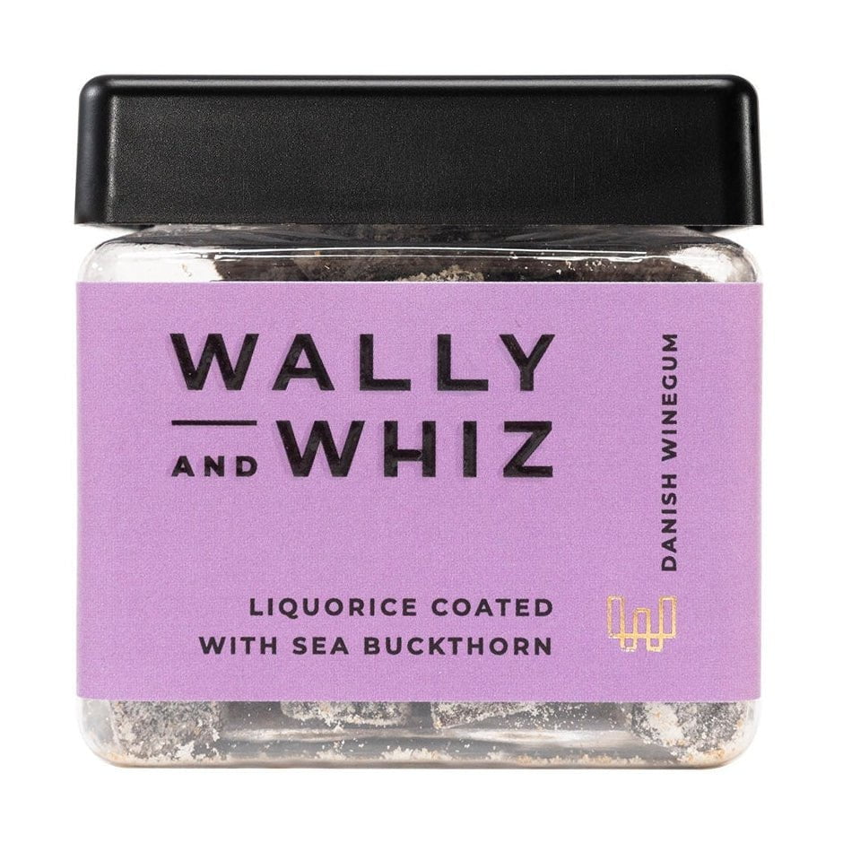 Wally And Whiz Vin gummi terning, lakrids med havtorn, 140 g