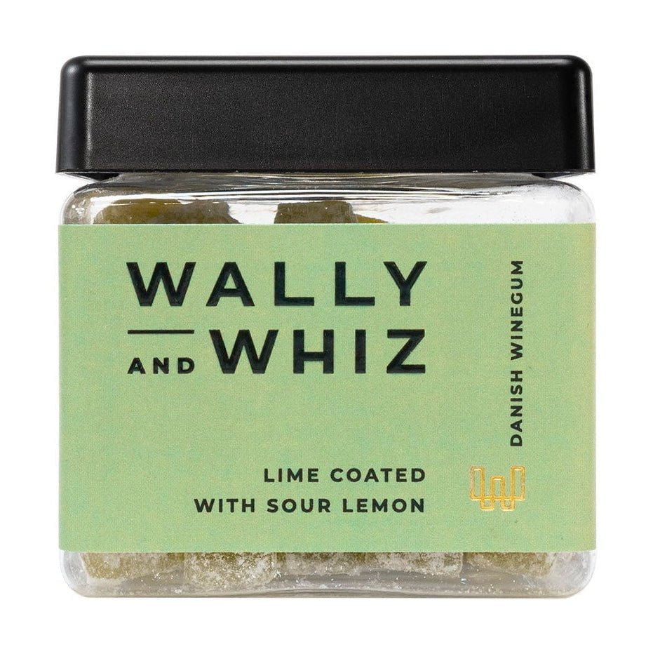 Wally And Whiz Vingummi kub, limefrukter med sur citron, 140 g