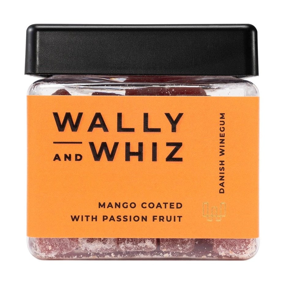 Wally og Whiz Wine Gum Cube, Mango With Passion Fruit, 140G