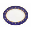Wedgwood Anthemion Blue Oval Serving Plate, W: 35 Cm