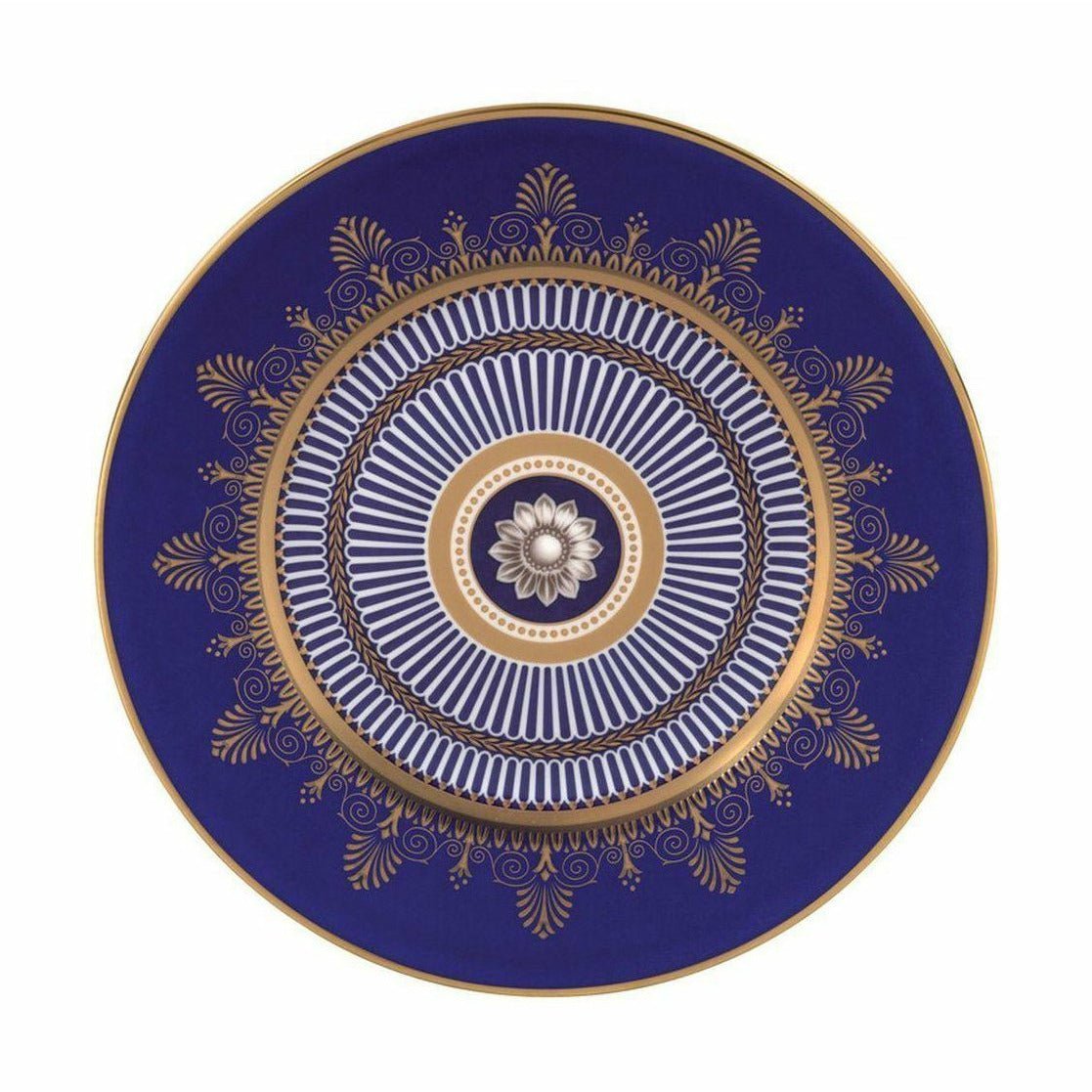 Wedgwood Anthemion Blue Plate, Ø: 20 cm