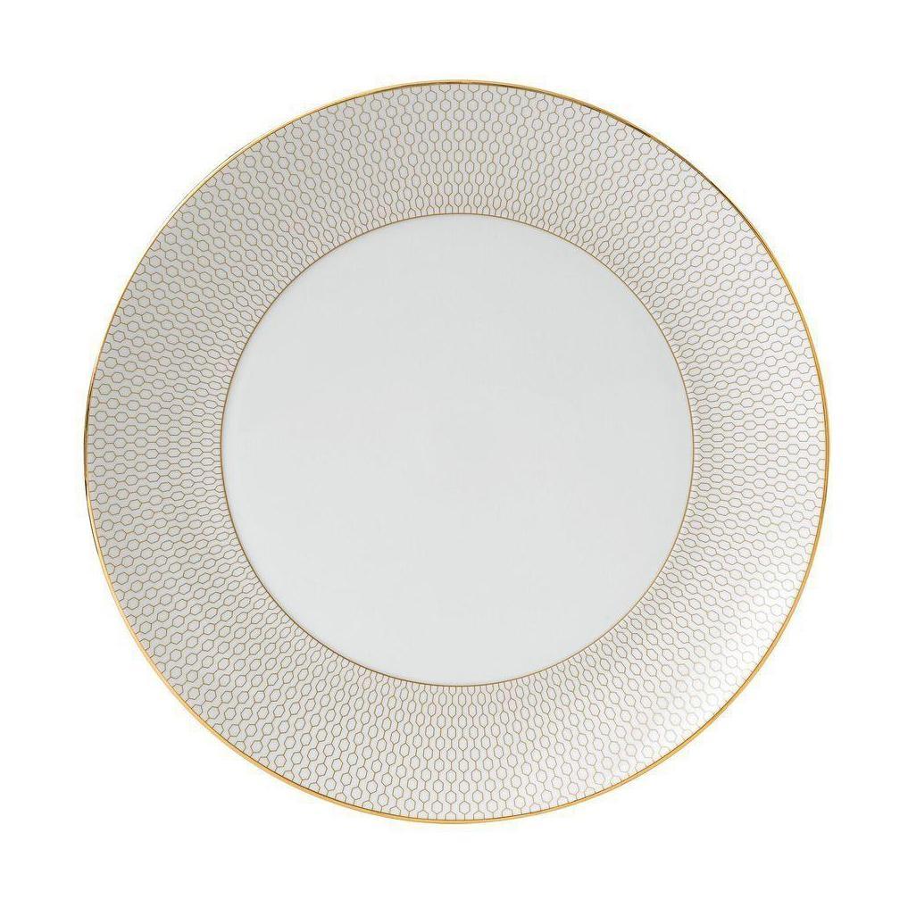 Wedgwood Arris Plate 28 Cm, White/Gold