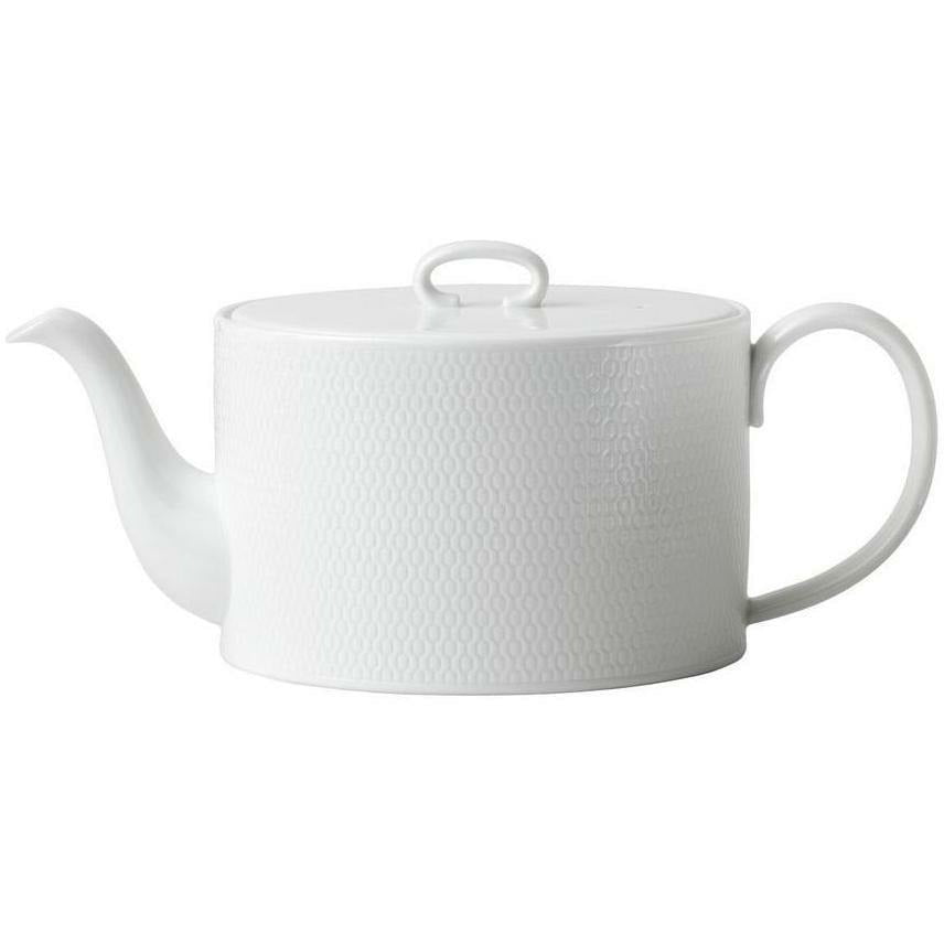 Wedgwood Gio Teapot 1 L gjafakassi, hvítur