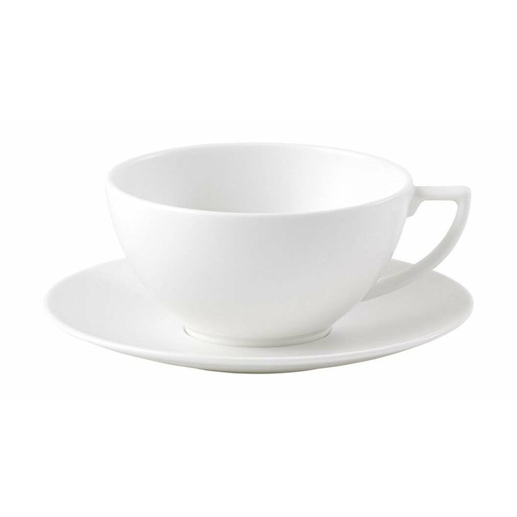 Wedgwood Jasper Conran White Tea Cup og Strata Saucer