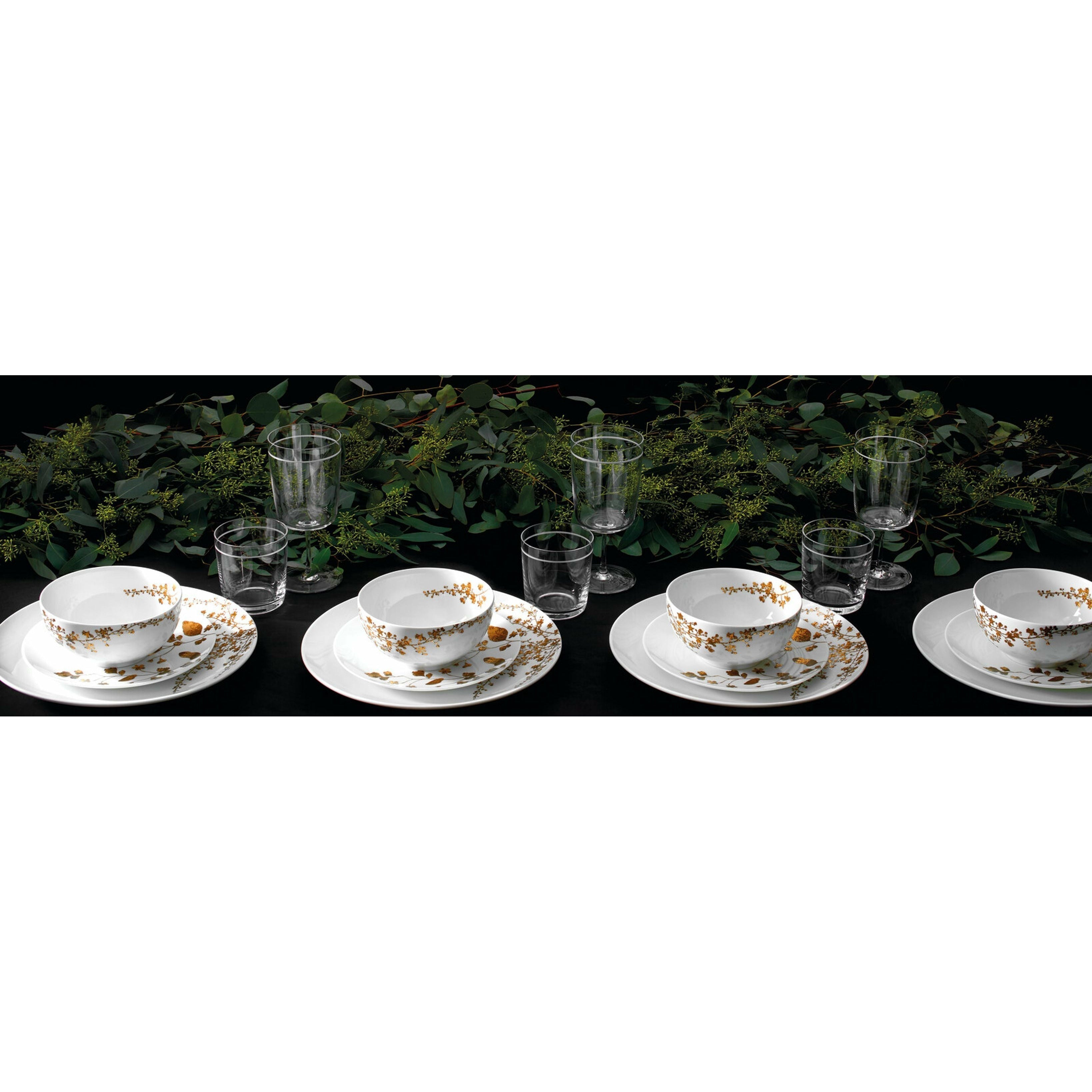 Wedgwood Vera Wang Jardin plata 20 cm, hvítt/gull