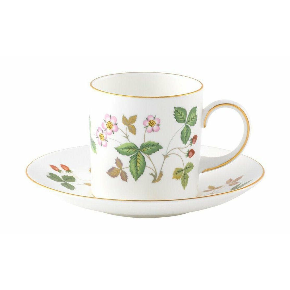 Wedgwood Wild Strawberry Coffee Cup en Saucer Leigh