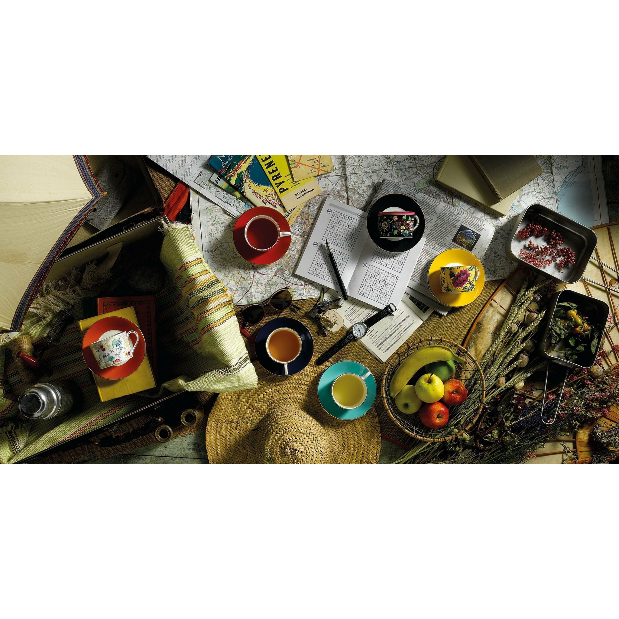 Wedgwood Wonderlust Sets Mixed Patterns Teacup & Saucer Set 4 Pcs Gift Box