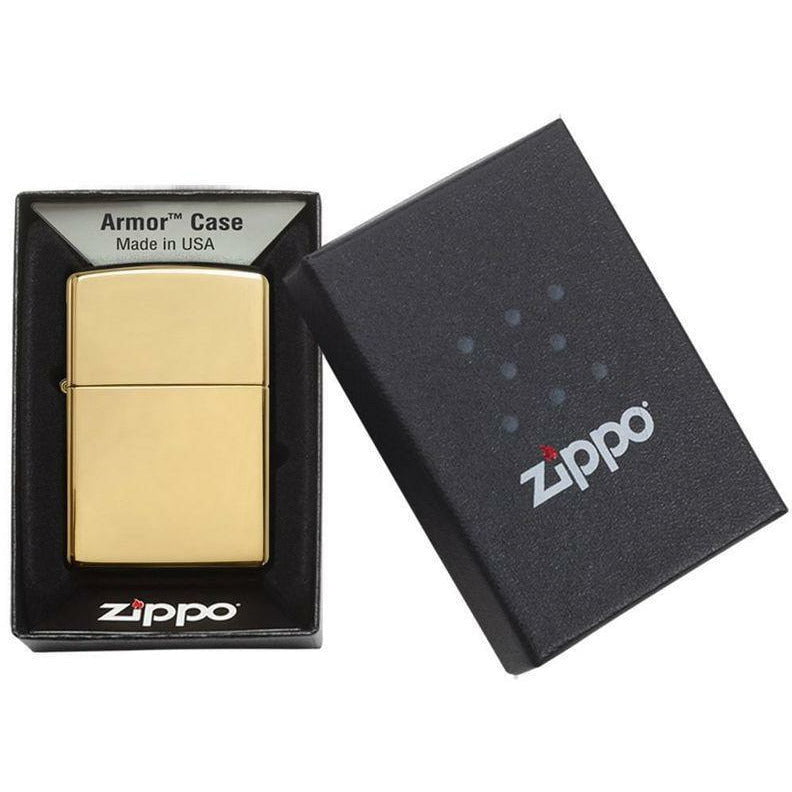 Zippo Armor High Polish Brass Lighter
