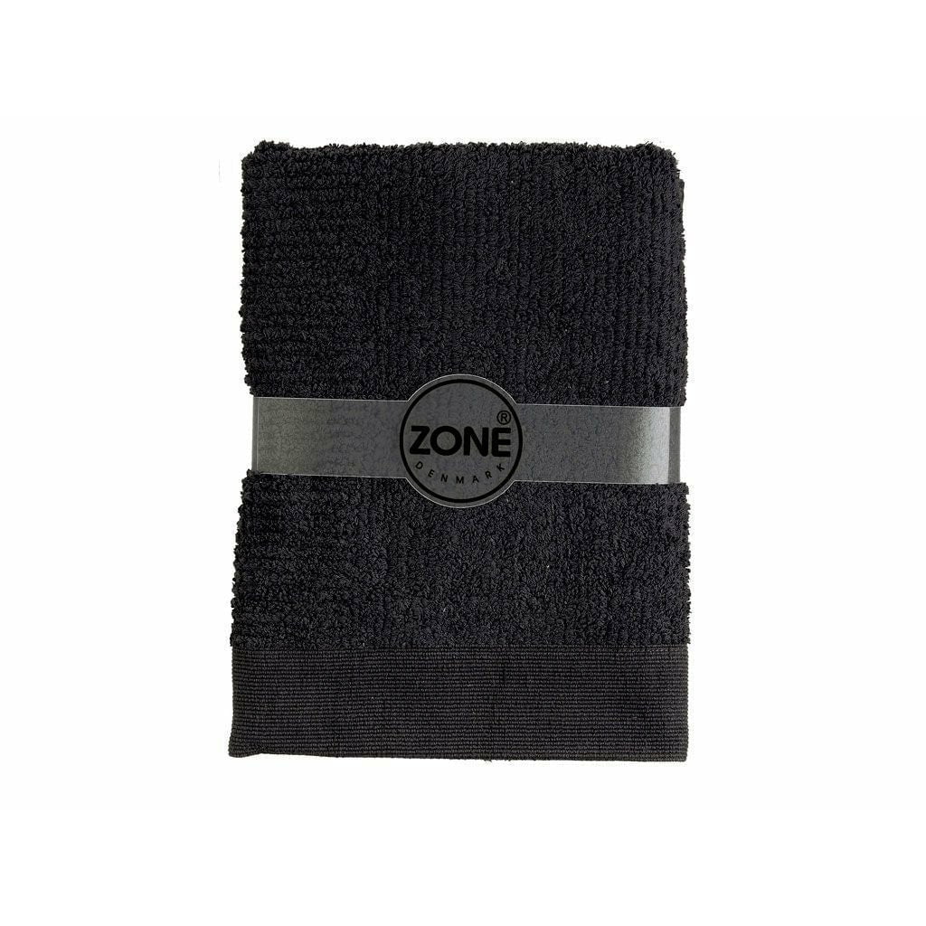 Zone Denmark Klassisk badehåndklæde, sort