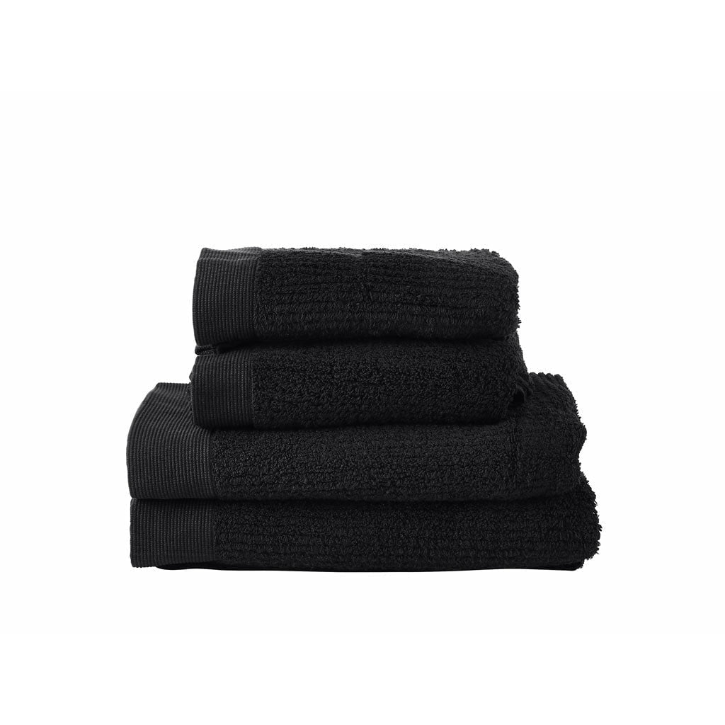 丹麦经典毛巾4件，黑色