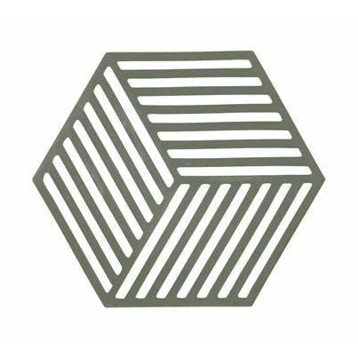 Zone Danmark Hexagon Coaster, Olive Taupe