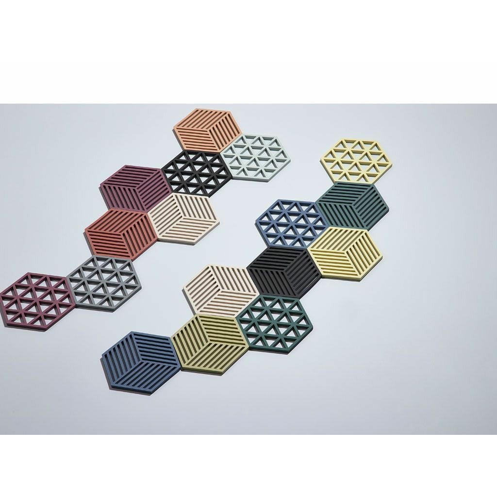 Zona Dinamarca Hexagon Coaster, Cálido gris